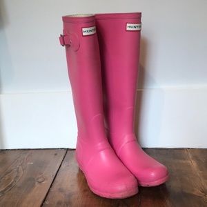 Pink Hunter Rain Boots